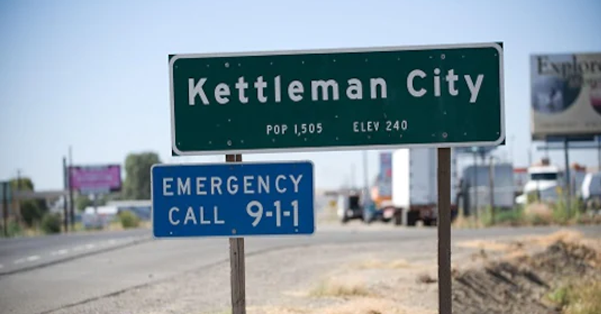 Kettleman in Crisis Poor Kings Co. town intersection of I5